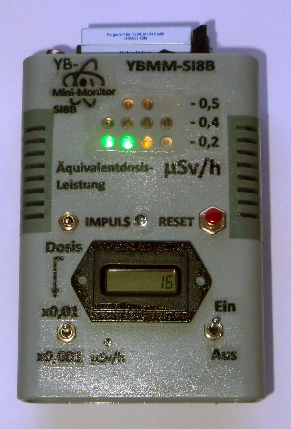 YB-Mini-Monitor YBMM04 mit Netzadapter